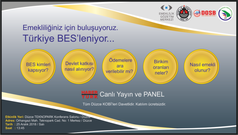 Emekliliğiniz İçin Buluşuyoruz : BES 